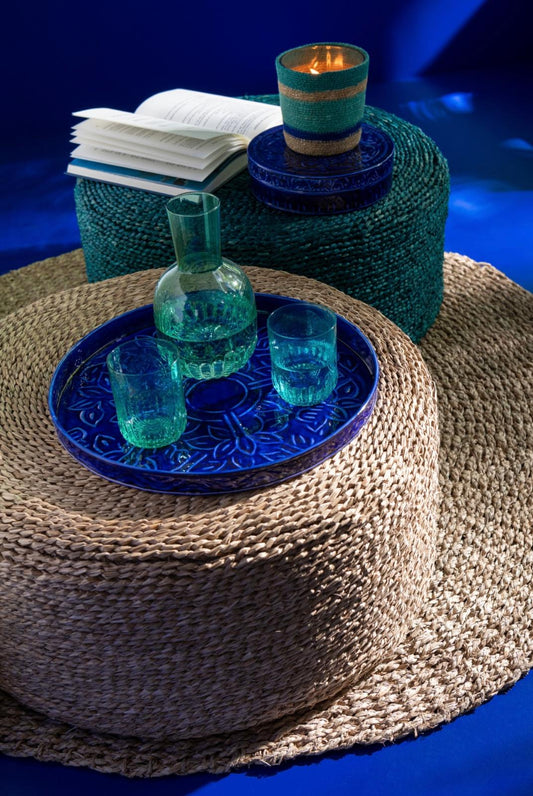 Royal Blue Decor Tablett